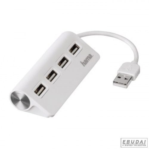 Hama 4 portos fehér USB HUB