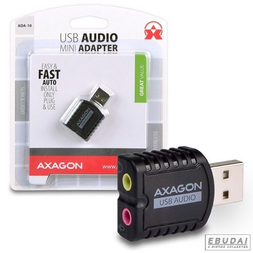 Axagon ADA-10 USB stereo audio adapter