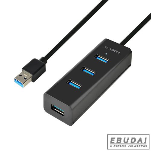 Axagon HUE-S2BL 4 portos USB3.0 gyorstöltő hosszú