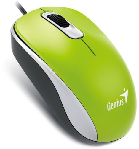 Genius DX-110 USB zöld-fekete egér