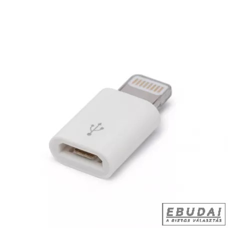 Delight 55448 iPhone Lightning MicroUSB fehér adap