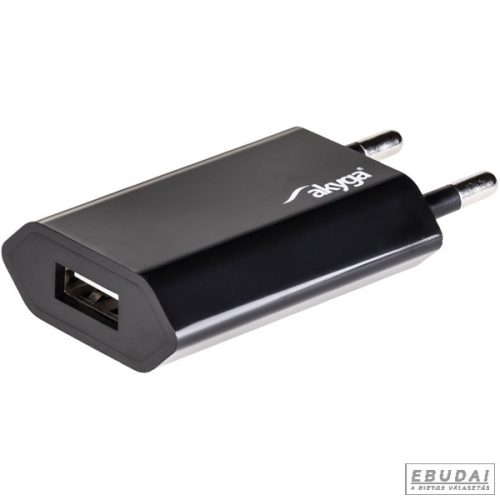 Akyga AK-CH-03BK 5V/1A/5W hálózati USB töltő