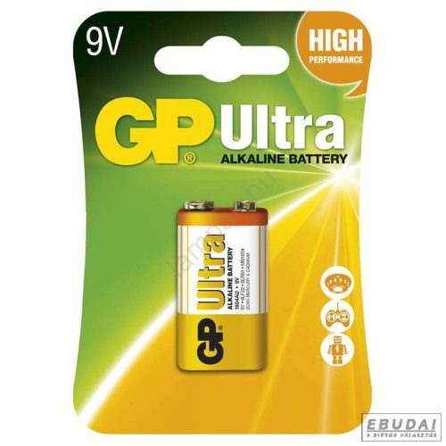 GP Ultra alkáli 9V 1db/blister elem