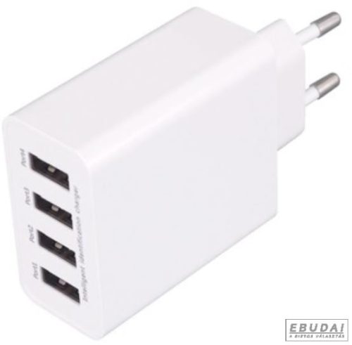 SAL 50USB hálózati USB-s töltő max. 5A 4db USB aljzat (SA 50USB)