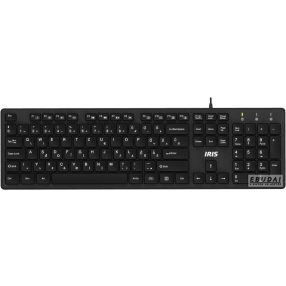 IRIS B-23 USB fekete Slim billentyűzet