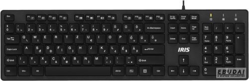 IRIS B-23 USB fekete Slim billentyűzet