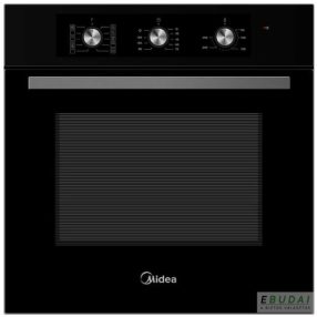  Midea 65M90M1 multifunkcionális sütő, fekete, beépíthető 