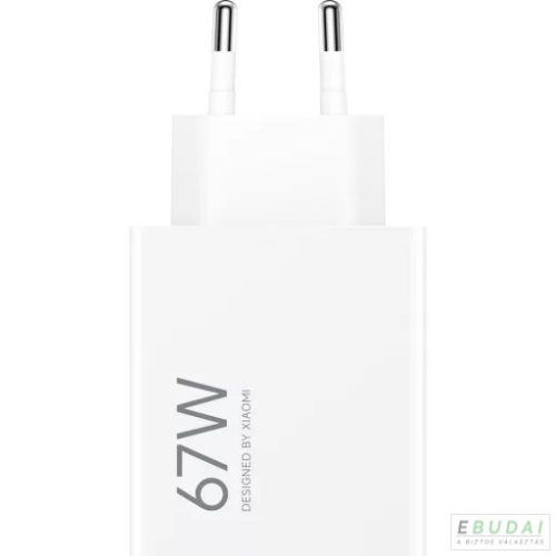 XIAO-CHRA-HC67W-W Xiaomi 67W hálózati gyorstöltő, USB-A, fehér BHR07SKEU