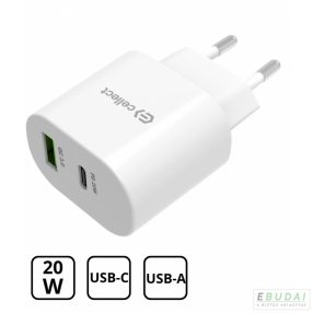   MTCB-PD20WNE-W Cellect Hálózati gyorstöltő adapter 20W, Fehér