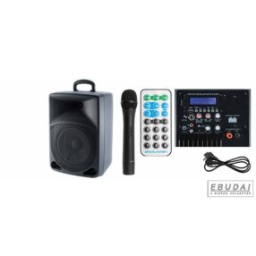 PAB 20A Atív hangdoboz 20 cm akku, LCD