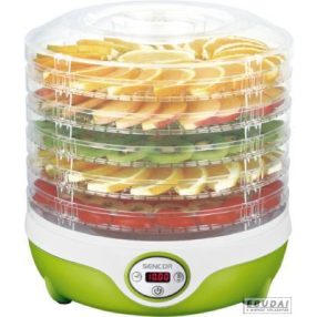   SENCOR Kompakt gyümölcsaszaló 5 darab állítható magasságú szárító tálcával, SFD 851GR